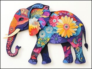 Obraz premium Vibrant Elephant Art