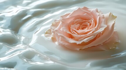 Digital technology Pink rose milk Flow swirl illustration poster background