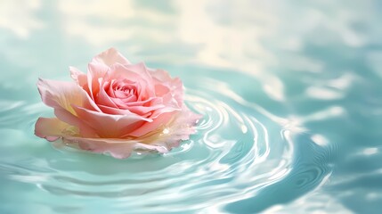 Digital technology Pink rose milk Flow swirl illustration poster background