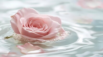 Digital technology Pink rose milk Flow swirl illustration poster background