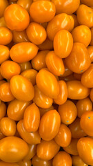 Close up yellow Cherry Tomatoes