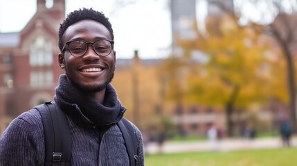 African American student benefiting from a financial literacy program at a university in Chicago, USA