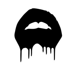 Dripping Lips Design
