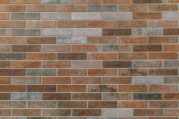 texture of brick stone wall made of ceramic tiles as background
