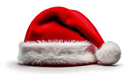 santa claus red hat isolated