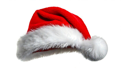santa claus red hat isolated