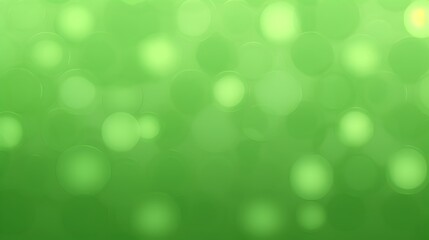 Abstract Green Background with Circular Bokeh Lights