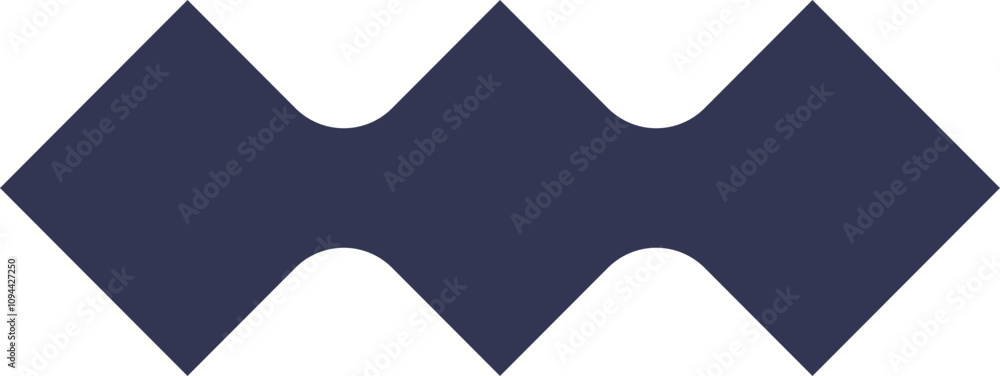 Poster geometric zigzag pattern symbolizing modern design and innovation.
