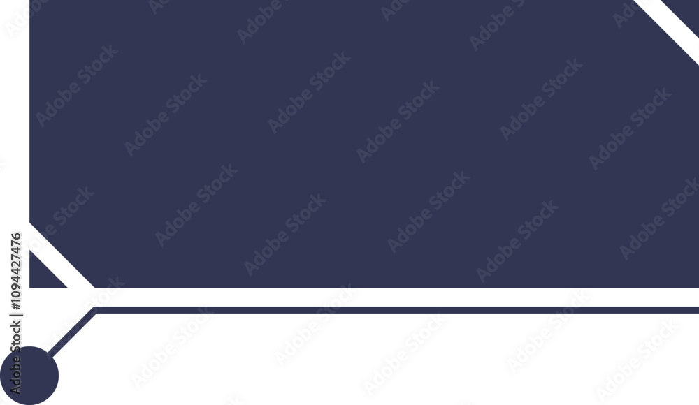Poster minimalist geometric design with lines and shapes, symbolizing modern technology.