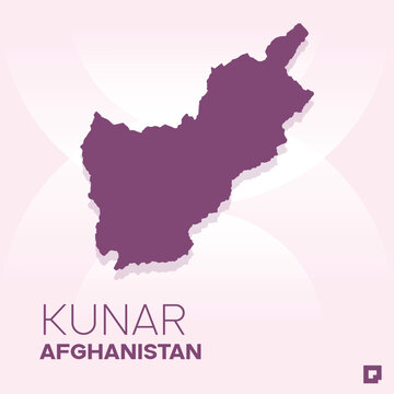 Kunar vector map, Vector map of Kunar, editable eps, AI files, Vector illustration of Kunar vector map