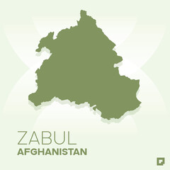 Zabul vector map, Vector map of Zabul, editable eps, AI files, Vector illustration of Zabul vector map