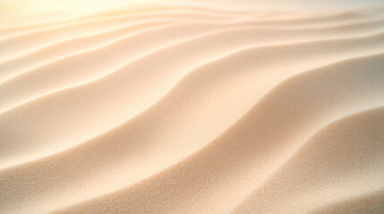 A sandy beach with a gentle wave pattern