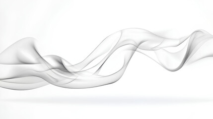 Realistic white smoke texture on white background 