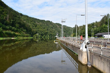 river lock and sluice system Mettlach, the highest in Germany