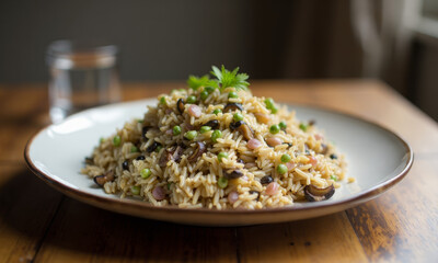 Wild Rice and Mushroom Pilaf