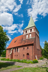 Fototapeta premium Church of St. Anthony in Sarnowo, Warmian-Masurian Voivodeship, Poland
