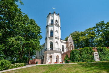 Neo-gothic Krasiński palace in Opinogóra Górna. Museum of Romanticism, Masovian Voivodeship,...