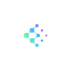 bio splash, pharma, clinic logo, abstract water, floral neuron logo plasma simpe vector. abstract, biotech atom, molecule, nano, sparkling water.
