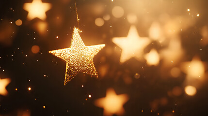 Shining stars isolated on a white background 