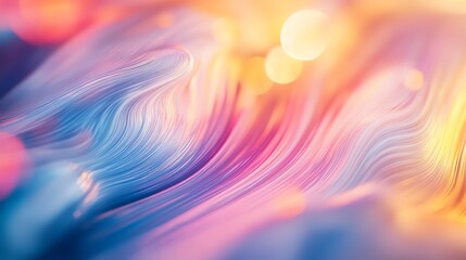 Obraz premium Vibrant abstract wave pattern with warm glow