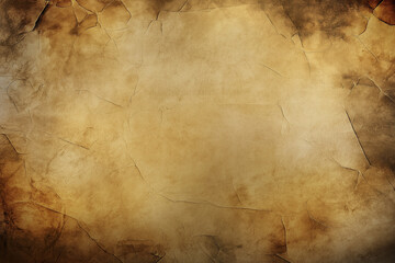 Vintage crumpled paper texture with brown grunge    