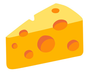 cheese isolated on white