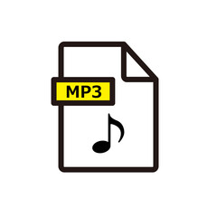 MP3形式のファイルのアイコン