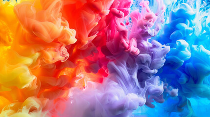 Obraz premium Explosive Ink Colors in Motion