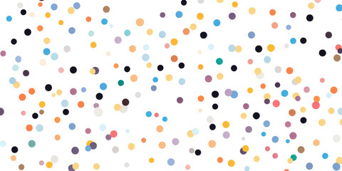 colorful confetti on transparent background
