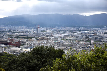 Fototapeta premium 山から見た街並み