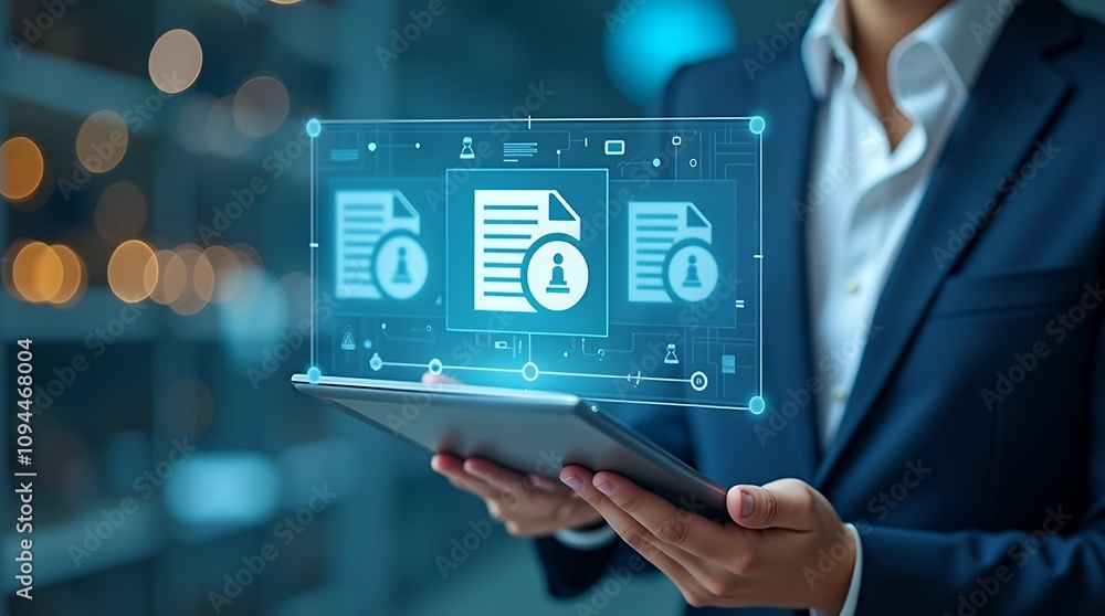 Poster Data Synchronization Concept: Transferring Files Between Folders and Backing Up Data for Enhanced Document Management Systems