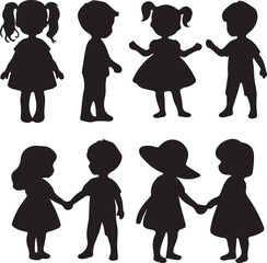High Quality Children Silhouettes for Unique and Versatile Craft Projects