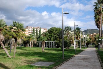 Obraz premium PARCO DEL MERCATELLO,SALERNO,ITALIA,20 NOVEBRE 2024.
