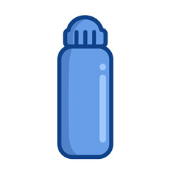 blue plastic bottle