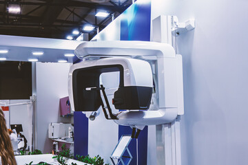 Computed tomography. 3D scanner of the dental jaw.