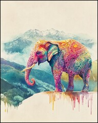 Obraz premium Majestic Elephant Creation