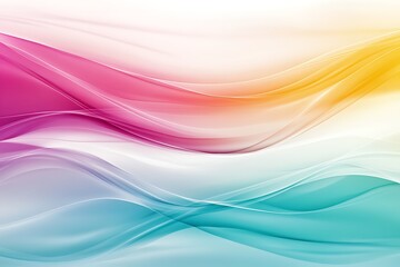Naklejka premium Abstract waves of color in soft gradients, creating a soothing visual effect.