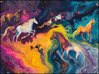 Dynamic Animalistic Acrylic