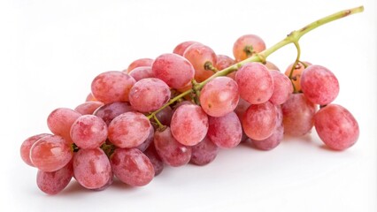 Fototapeta premium Bunch of grapes isolated on white background. Macro food photography