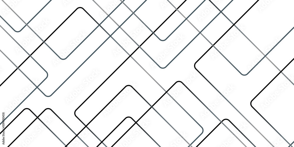 Poster abstract grey lines on white background with luxury shapes architecture plan. modern pattern elegant