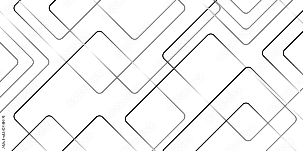 Poster abstract grey lines on white background with luxury shapes architecture plan. modern pattern elegant