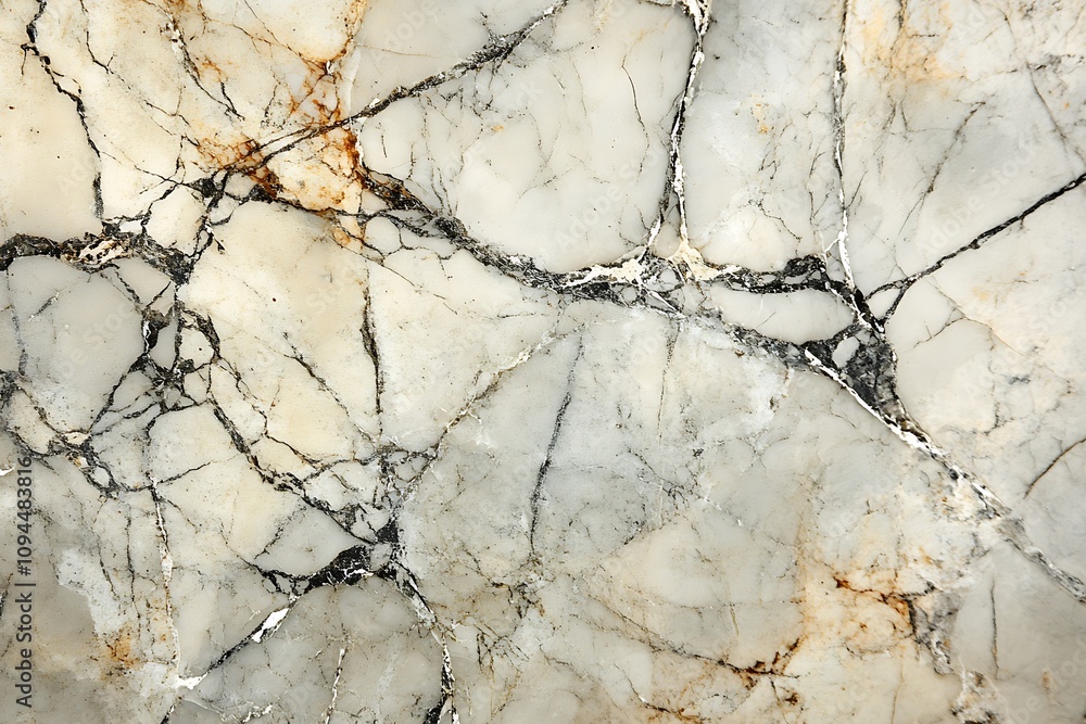 Aufkleber a close-up view of a marble surface showcasing its intricate patterns and textures.