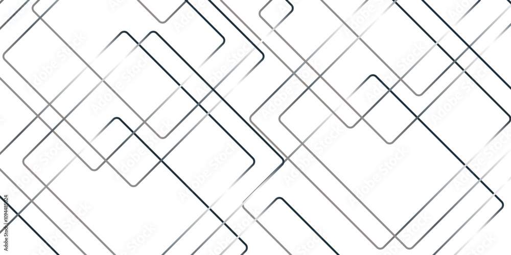 Poster abstract grey lines on white background with luxury shapes architecture plan. modern pattern elegant