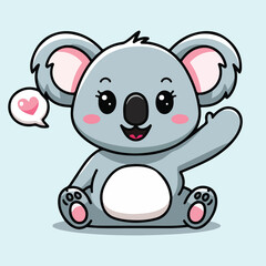 Naklejka premium Cute Koala Vector
