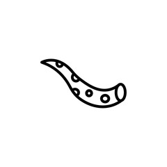 Tentacles octopus icon Black and white outline vector