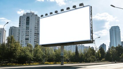 Obraz premium White advertising billboard mockup in a subway station or city roadside