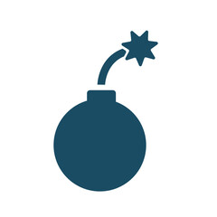 Bomb svg cut file. Isolated vector illustration.