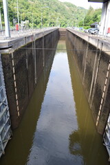river lock and sluice system Mettlach, the highest in Germany