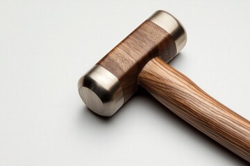 Wooden Hammer with Metal Head