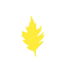 yellow leaf vector